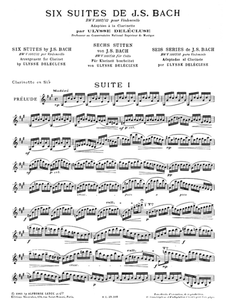 Suites(6) Bwv1007-1012